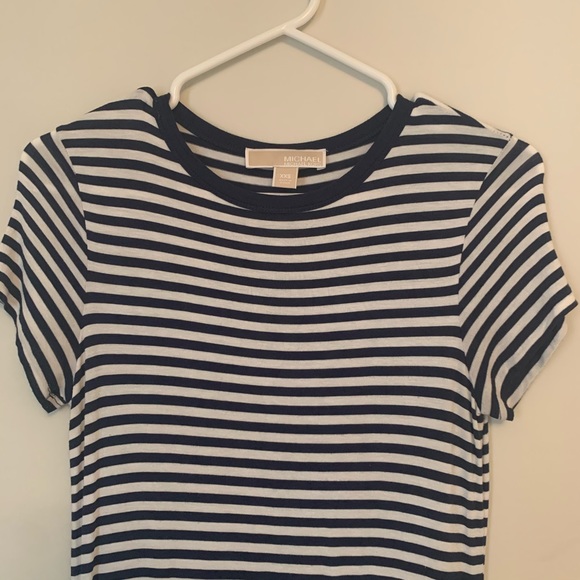 MICHAEL KORS Navy/White Stripe Maxi Dress - Picture 2 of 5